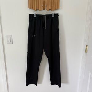 Under Armour Men's Black Straight Leg Sweat Pants, Size Small